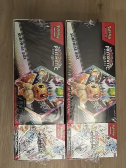 LOT OF 2 Pokemon Prismatic Evolutions Surprise Box & Booster Bundle Sams Club - Image 1