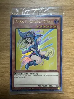 Yu-Gi-Oh Dark Magician Girl LART-EN019 Ultra Rare Lost Art Promo Lightly Played - Image 1