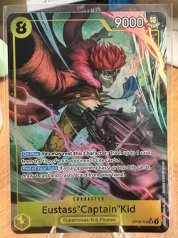 One Piece! CCG Eustass"Captain"Kid (112) (Parallel) - Royal Blood (OP10) - Image 1