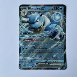 Blastoise EX 009/165 SV2A 151 Double Rare Pokemon TCG Card English (6 ) - Image 1