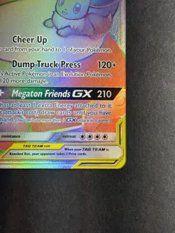 Eevee & Snorlax GX (Secret) 191/181 Sun & Moon Team Up Pokemon Card - Image 4
