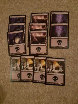 MTG 12 Swamps - basic land cards - Zendikar - Image 1