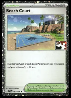 Beach Court Prize Pack Series Cards 167/198 Holo Pokemon TCG - Image 1