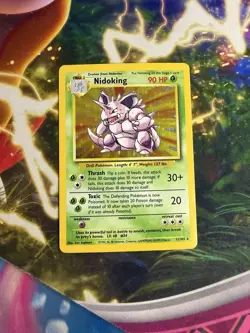 Nidoking 11/102 Holo Rare Base Set Edition Pokemon Card 1999 WOTC - Image 3