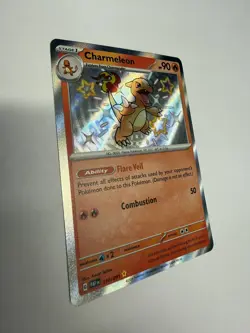 Pokemon TCG Charmeleon 110/091 - Paldean Fates Shiny Rare - Near Mint Fire Card - Image 2
