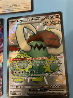 Pokemon Card Bundle Eevee Great Tusk SVP Toxicroak Promo Holo MINT - Image 2