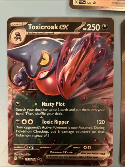 Pokemon Card Bundle Eevee Great Tusk SVP Toxicroak Promo Holo MINT - Image 4