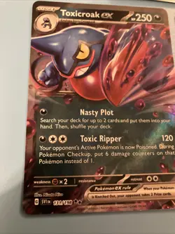 Pokemon Card Bundle Eevee Great Tusk SVP Toxicroak Promo Holo MINT - Image 5