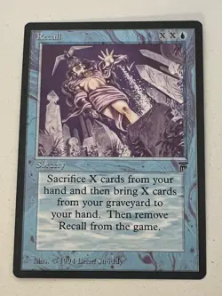 Magic the Gathering MTG Legends Recall NM- (Beta Bob) - Image 1