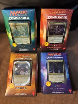 MTG Commander 2017 (Set of FOUR Decks), Magic the Gathering, 4 EDH Precons - Image 1