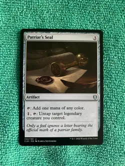 Patriar's Seal #332 (NM) Commander Legends Battle for Baldurs Gate CLB MTG - Image 1
