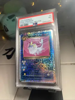 2002 Pokemon Dark Vaporeon Legendary Collection Rev. Foil PSA 7 Vintage #9/110 - Image 3