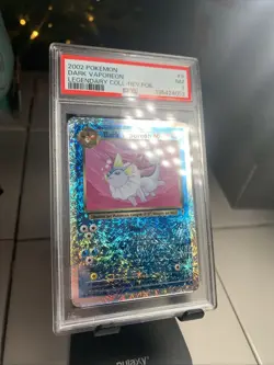 2002 Pokemon Dark Vaporeon Legendary Collection Rev. Foil PSA 7 Vintage #9/110 - Image 4