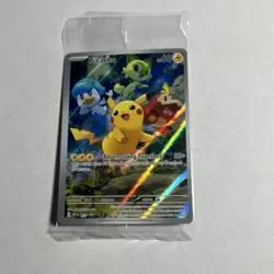 Pokemon Pikachu 027 Promo Holo 60 HP Adventuring Together SV: Scarlet & Violet - Image 1