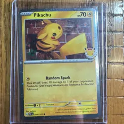 Pokemon TCG Pikachu 051/162 Cosmos Holo Pokemon Day 2026 Promo - Image 1