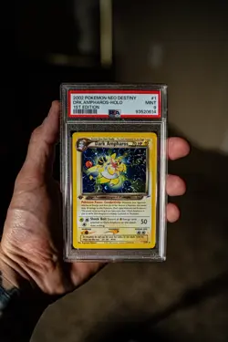 Pokemon Neo Destiny Dark Ampharos 1st Edition Holo Rare #1/105 PSA 9 - Image 1