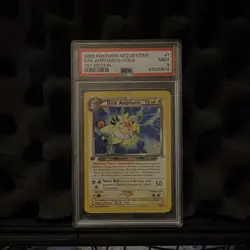 Pokemon Neo Destiny Dark Ampharos 1st Edition Holo Rare #1/105 PSA 9 - Image 2