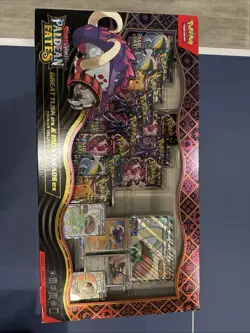 4 Box Pokemon TCG Paldean Fates Great Tusk Iron Threads Ex Premium Collection - Image 1