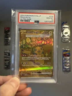Pikachu ex Gold Ultra Rare PSA 10 Japanese Pokemon Terastal Festival 236/187 - Image 1