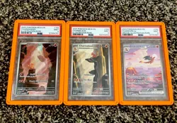 Pokemon SV 151 Charizard Evolution Set English PSA 9 - Image 1