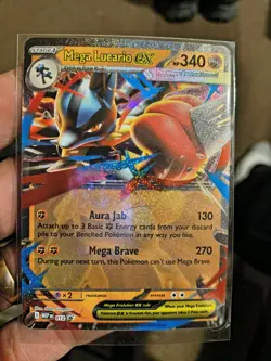 Mega Lucario EX 012 Black Star Promo Pokemon Mega Evolution (Standard Size) NM+ - Image 1