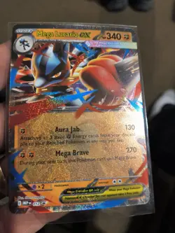 Mega Lucario EX 012 Black Star Promo Pokemon Mega Evolution (Standard Size) NM+ - Image 3