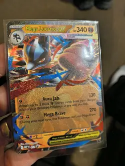 Mega Lucario EX 012 Black Star Promo Pokemon Mega Evolution (Standard Size) NM+ - Image 4