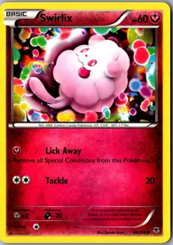 Swirlix 68/119 Common XY - Phantom Forces LP Pokemon Card - Image 1