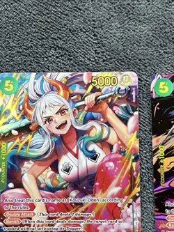 One Piece CCG Yamato OP01-121 SEC Card Bundle NM+ English Romance Dawn OP01 TCG - Image 5