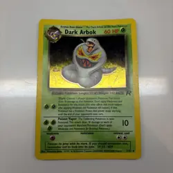 Pokemon Dark Arbok TCG Team Rocket Card 19/82 Regular Rare Very Good Condition - Image 1