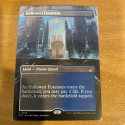 MTG Hallowed Fountain / RVR / #295 / Regular (Borderless) / Rare / NM - Image 1