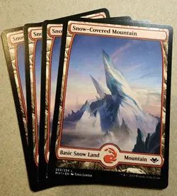 Snow-Covered Mountain - ×4 #253 - Modern Horizons 1 - Mtg - Image 1
