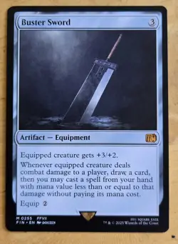 MTG Buster Sword Final Fantasy Regular Card M0255 FFVII - Image 1