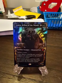 Lumra, Bellow of the Woods (Borderless) (Raised Foil) Bloomburrow Foil - Image 1