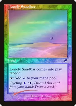 Lonely Sandbar FOIL Onslaught PLD Land Common MAGIC GATHERING CARD ABUGames - Image 1