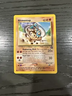 Hitmontop Pokemon TCG WOTC Black Star Promo # 37 - Image 1