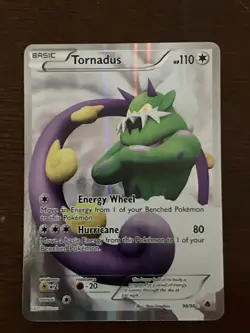 Pokemon TCG Tornadus Emerging Powers Holo Full Art Ultra Rare Card 98/98 LP - Image 1