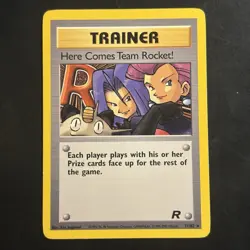 Pokemon Vintage Non-Holo Rare Here Comes Team Rocket! 71/82 Team Rocket Wotc - Image 1