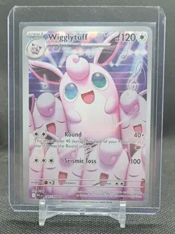 2025 Pokemon Phantasmal Flames Wigglytuff Illustration Rare 105/094 - Image 1