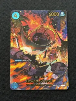 Edward Weevil SP R EB01-023 THE AZURE SEA'S SEVEN ONE PIECE Card ENGLISH OP14 - Image 1