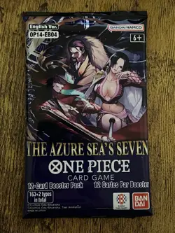 One Piece OP-14 The Azure Sea's Seven Booster Pack New Factory Sealed ENGLISH - Image 1