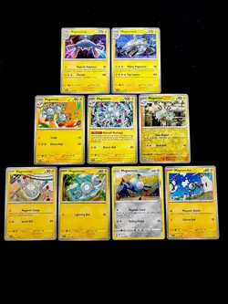 Magnezone Lot Magneton Magnemite 9x Pokemon Cards Reverse Holo TCG Set - Image 1