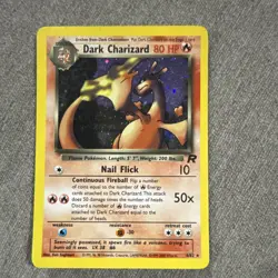 Pokemon Dark Charizard Team Rocket Rare Holo Card 4/82 80 HP TCG - Image 1