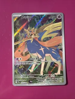 Zacian 100/094 Full Art NM/M Phantasmal Flames Pokemon Card - Image 1