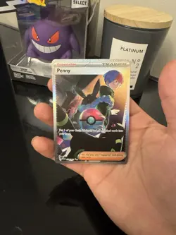 Penny 239/091 Special Illustration Rare Paldean Fates Pokemon Card - Image 4