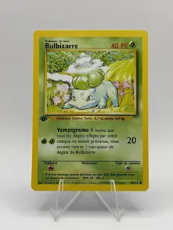Pokemon Bulbizarre Base Set 44/102 Regular Basic 40 HP 1999 French Card - Image 1