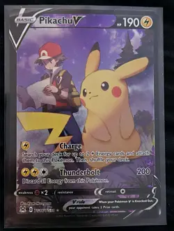 Pikachu V TG16/TG30 Lost Origin Alternate Art Ultra Rare Pokemon Card * New - Image 1