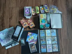 Pokemon Card Collection Assorted Cards with Binder. Charizard Mewtwo Rare Cards! - Image 1