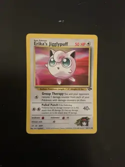 Pokemon Erika’s Jigglypuff Vintage Card Gym Challenge #69/132 Wotc LP - Image 1