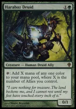 *MRM* FR/VF Druidesse de l'Harabaz / Harabaz Druid Ex MTG Worlwake - Image 1